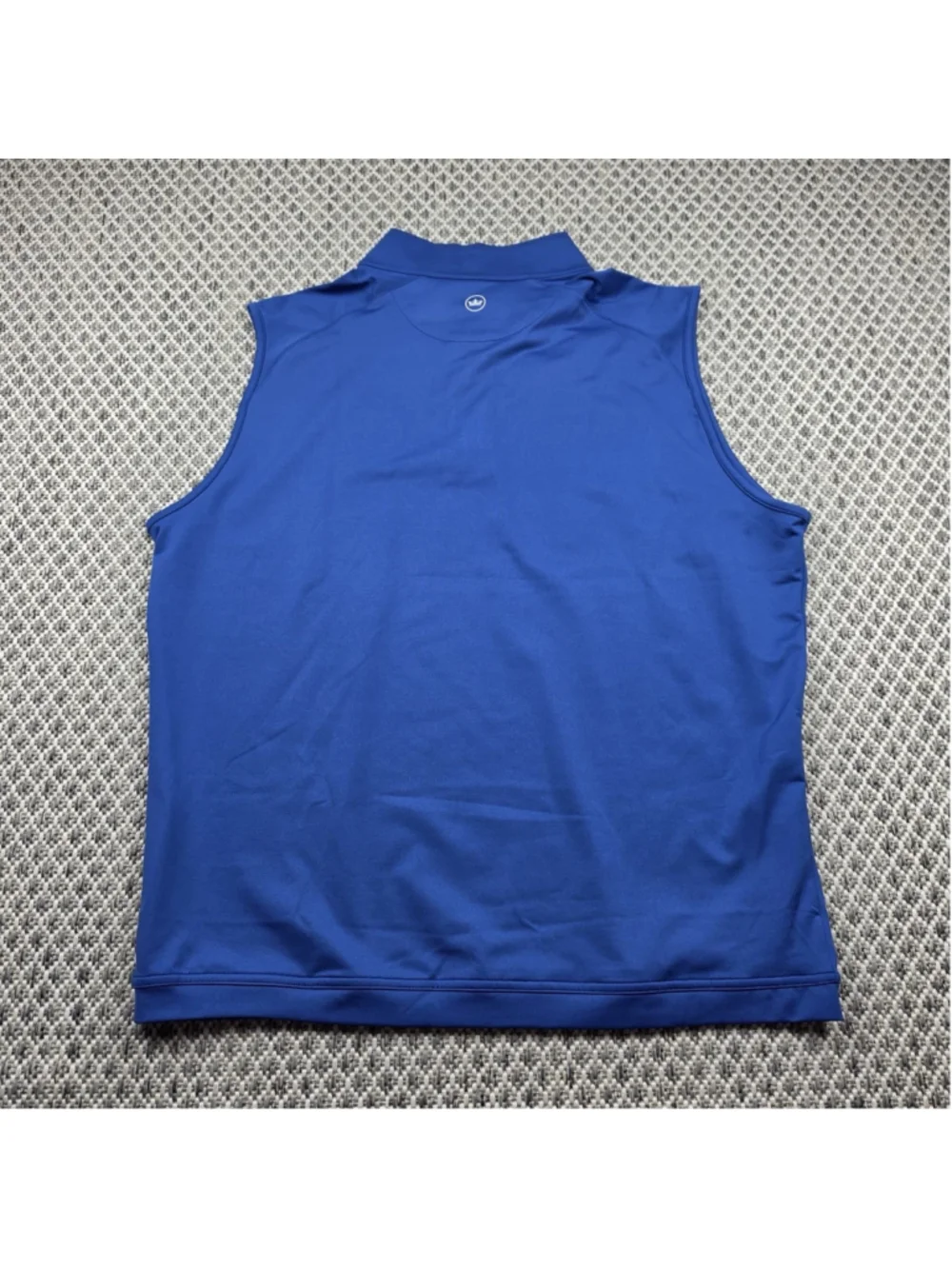 Peter Millar Clouth Golf Club Crown Sport Vest Quarter Zip Blue Large
